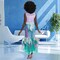 Ariel Mermaid Deluxe Costume Dress with Scaled Print and Flowing Fin Ruffles